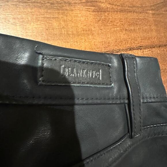 BLANK‎ NYC NWT Spoiler Alert Vegan Leather Mid Rise Skinny Moto Pants Size 24 - Picture 9 of 14